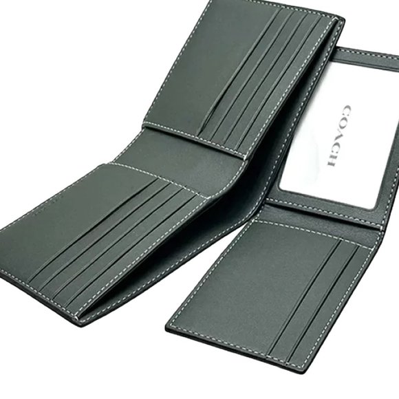 Coach 3 In 1 Wallet With Coach Monogram Print in Amazon Green CF134 - Picture 4 of 6